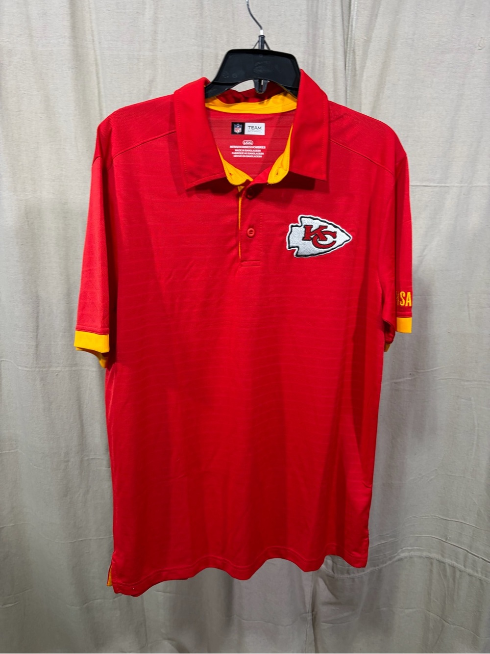 NFL Team Kansas City Chiefs Red Polo